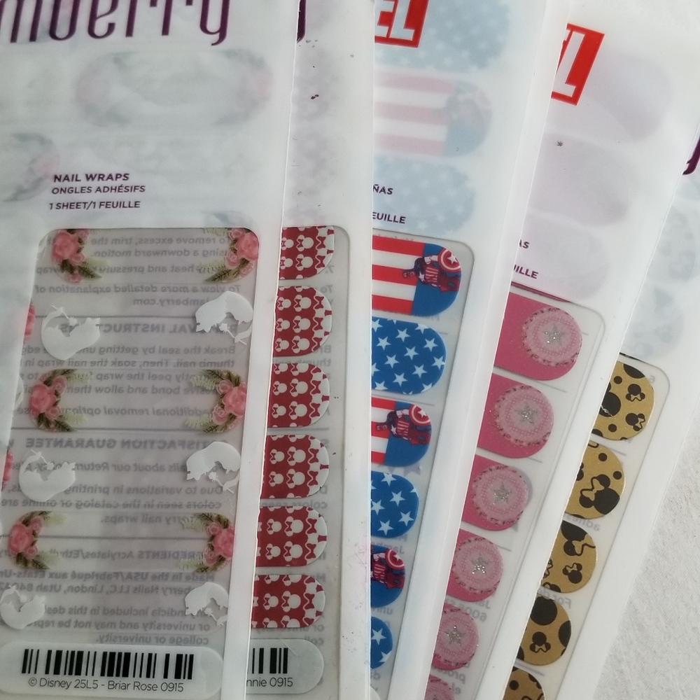 HUGE jamberry lot, disney and marvel
